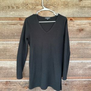 Saks Fifth Avenue Black Cashmere Sweater Top